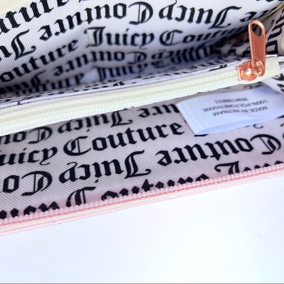 Juicy Couture Starburst Macaroon Pink Zip Around Wallet with Charms - Picture 8 of 12